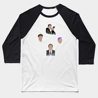 the office michael scott multiple characters Baseball T-Shirt